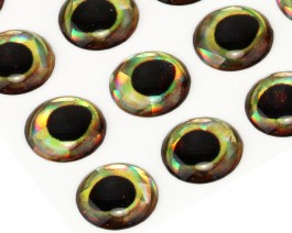 3D Epoxy Fish Eyes, Holographic Perch, 10 mm